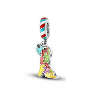 Vivid Puzzle Pieces Boot Quirky Charm