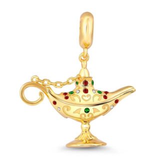 Golden Magic Lamp Mythology Charm