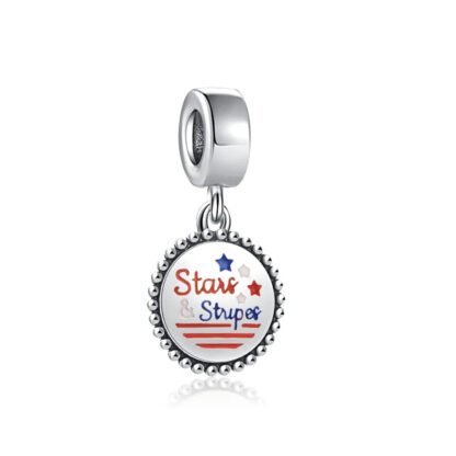 Silver Stars and Stripes Medal Charm
