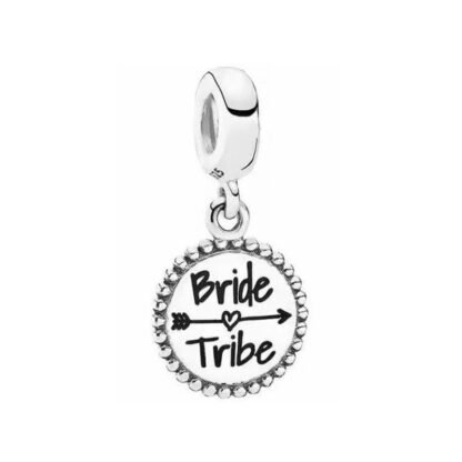 Silver Bride Tribe Arrow Medal Charm