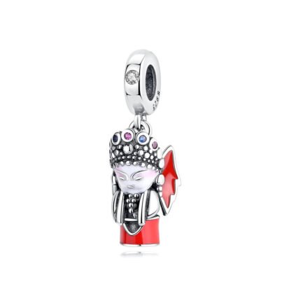 Silver Red Chinese Man Artistic Charm
