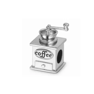 Silver Coffee Grinder Charm