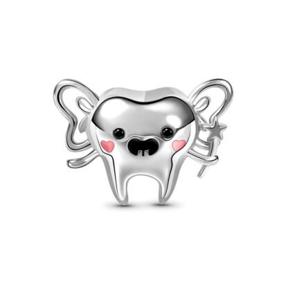 Silver Literal Tooth Fairy Charm
