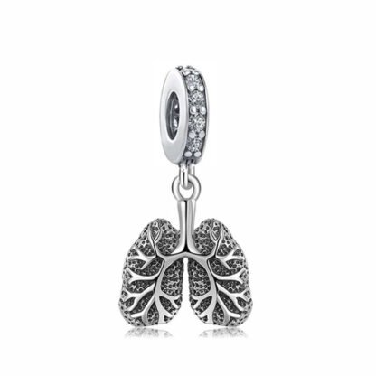 Silver Lung Charm