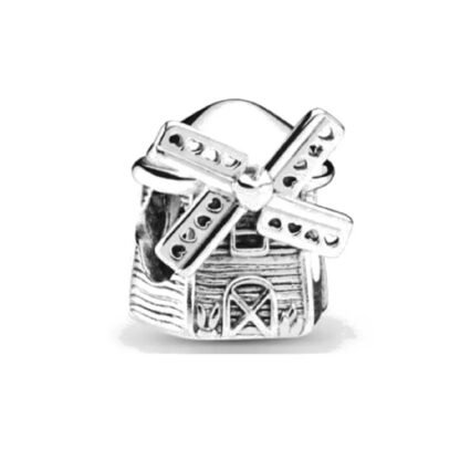 Silver Simple Windmill Charm