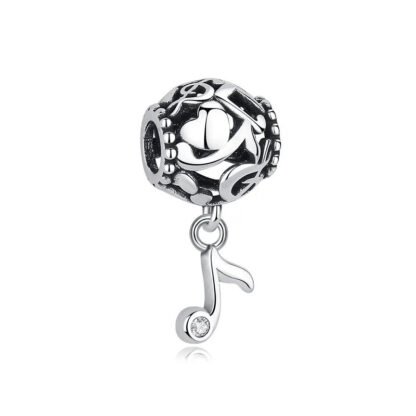 Silver Musical Notes Eighth Note Super Structure Artistic Charm