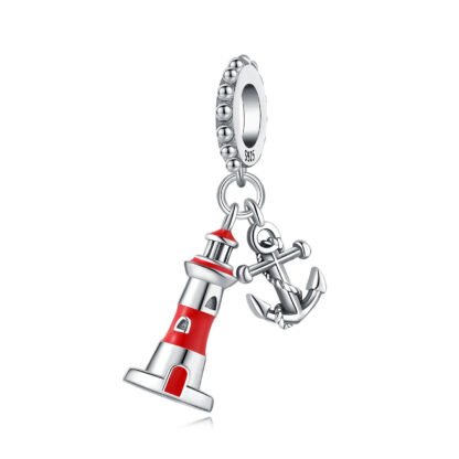 Lighthouse Anchor Charm
