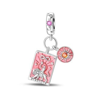 Strength Tarot Card Charm