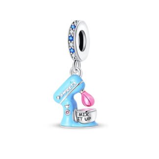 Blue Silver Mix It Up Kitchen Mixer Tool Charm