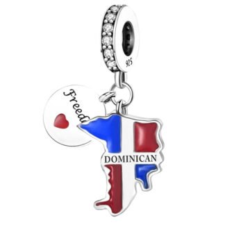 Silver Dominican Freedom Nation Country Charm