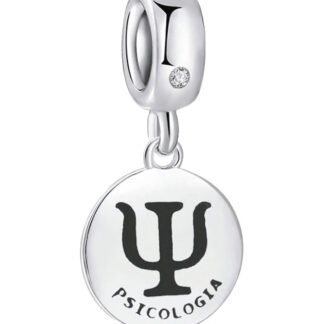 Silver Greek Letter Psi Psicologia Dangle Charm