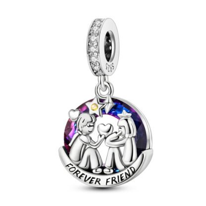 Silver Forever Friendship Cherish Relationship Charm