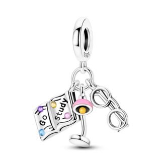 Silver Lamp Eyeglasses Book Go Study Homework Motivation Charm
