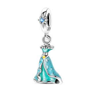 Disney Princess "Jasmine Blue Green" Ornate Dress Charm