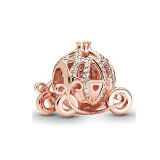 Silver Gold Rose Whimsy Golden Crown Cinderella Carriage Disney Charm
