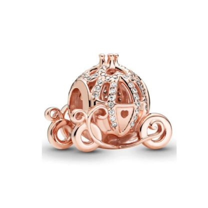 Silver Gold Rose Whimsy Golden Crown Cinderella Carriage Disney Charm