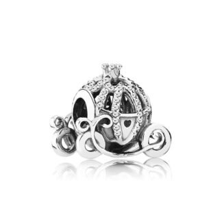 Silver Whimsy Silver Crown Cinderella Carriage Disney Charm