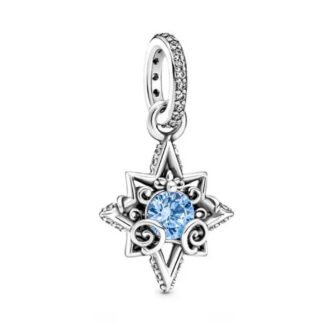 Silver Cinderella Blue Star Fairytale Disney Charm