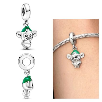Silver Gus Mouse Cinderella Disney Charm - Image 2