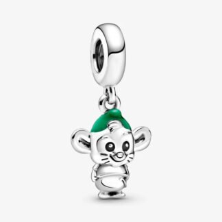 Silver Gus Mouse Cinderella Disney Charm