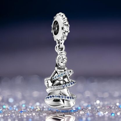 Silver Cinderella Transformation Fairytale Disney Charm - Image 3