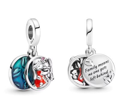 Silver Lilo & Stitch Family Disney Charm - Image 3