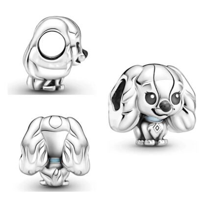 Silver Dog Lady and the Tramp Disney Charm - Image 2