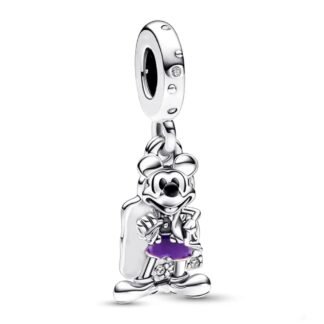 Silver Purple Pants Mickey Mouse 100 Anniversary Disney Charm