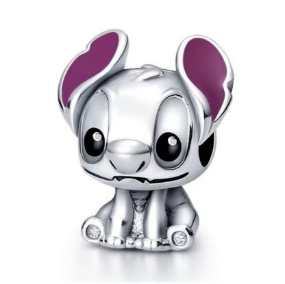 Silver Disciplined Eager Stitch Lilo Disney Charm - Image 2