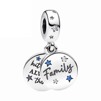 Silver Family Always There Lady and the Tramp Song Disney Charm