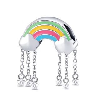 Rainbow Cloud Rain Charm