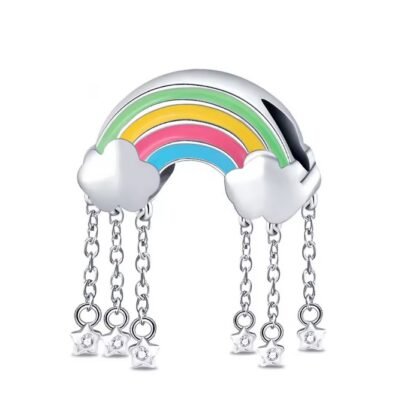 Rainbow Cloud Rain Charm