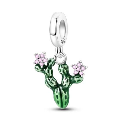 Silver Green Cactus Pinik Blooms Desert Charm