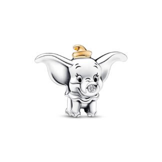 Silver Flapping Ears Baby Jumbo Elephant Disney Charm