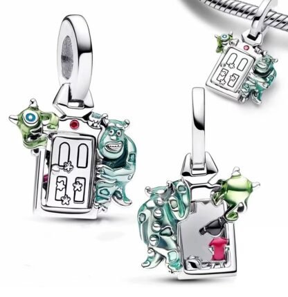 Silver Surprise Door Monster Inc. Disney Charm - Image 2