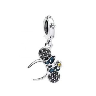 Silver Blue Bow Minnie Mouse Headband Disney Charm