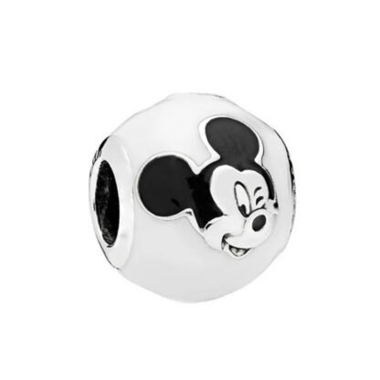 Silver Winking Mickey Mouse Disney Bead Charm