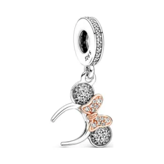 Silver Golden Bow Minnie Mouse Headband Disney Charm