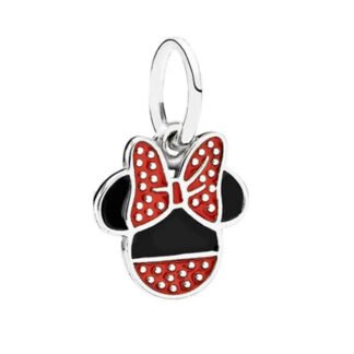 Silver Dangling Minnie Mouse Symbol Icon Disney Charm