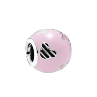 Silver Pink Mickey Mouse Icons Disney Bead Charm