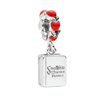 Silver Red Apples Storybook Tome Snow White Disney Charm