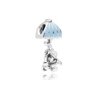 Silver Blue Umbrella Jiminy Cricket Pinocchio Disney Charm