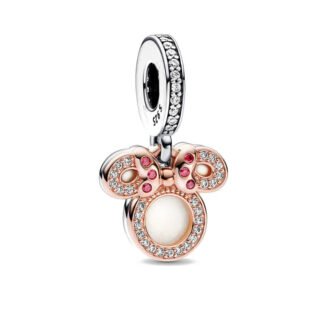 Silver Gold Rose Minnie Mouse Icon Symbol Disney Charm